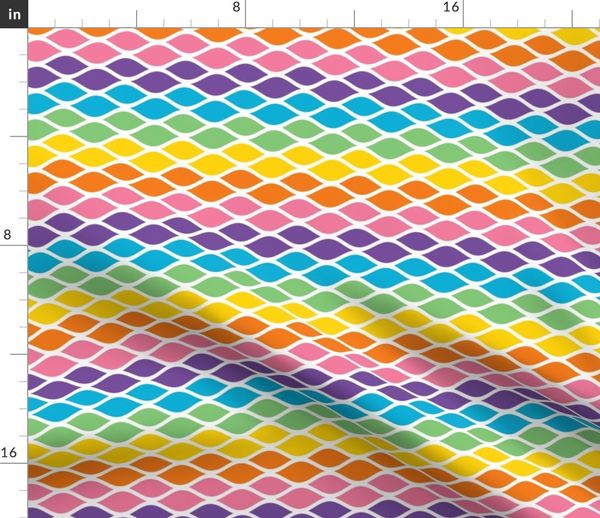 rainbow mesh fabric