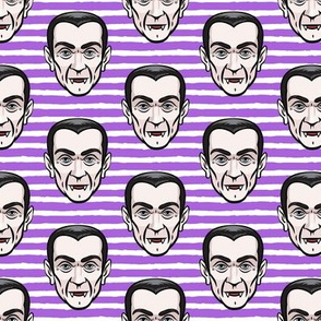 Dracula - purple stripes - halloween