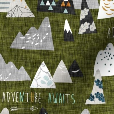 Adventure Awaits (moss green) REGULAR