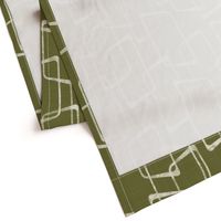 Retro Rounded Rectangles in Avocado Green