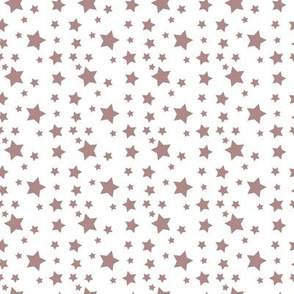 little brown stars seamless pattern