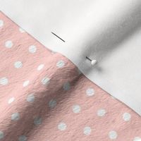 Peachy Pink Polka Dots - Coordinates with Josie Meadow Floral