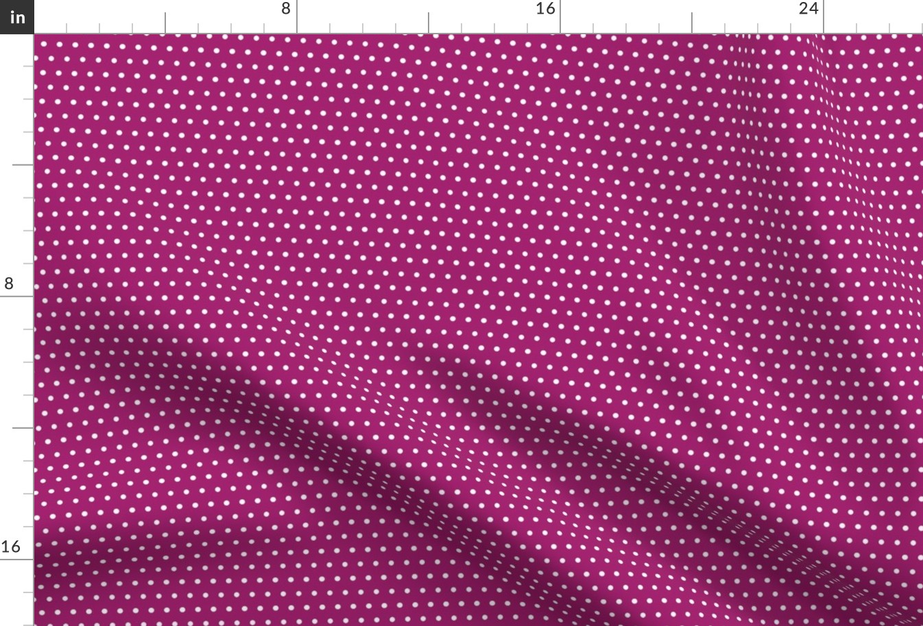 White Polka Dots on Raspberry Purple - Coordinates with Josie Meadow Floral