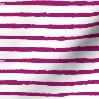 Raspberry Purple Painted Stripe