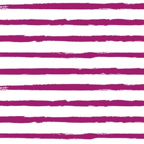 Raspberry Purple Painted Stripe