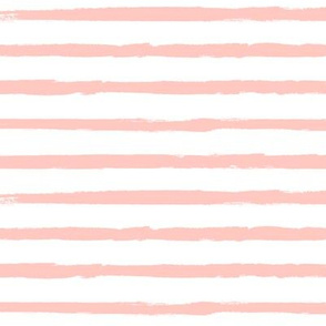 Peachy Pink Painted Stripes - Coordinates with Josie Meadow Floral