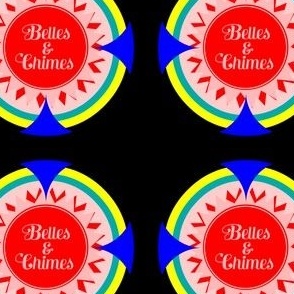 Belles and Chimes Pinball Club Casino Chip Patch Sticker