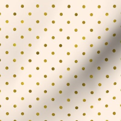 Peach and Gold Polka Dot | K020