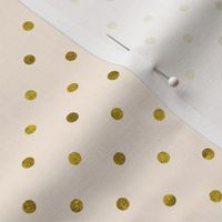 Peach and Gold Polka Dot | K020