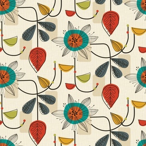 Mid Century Modern Fabric, Wallpaper and Home Decor | Spoonflower