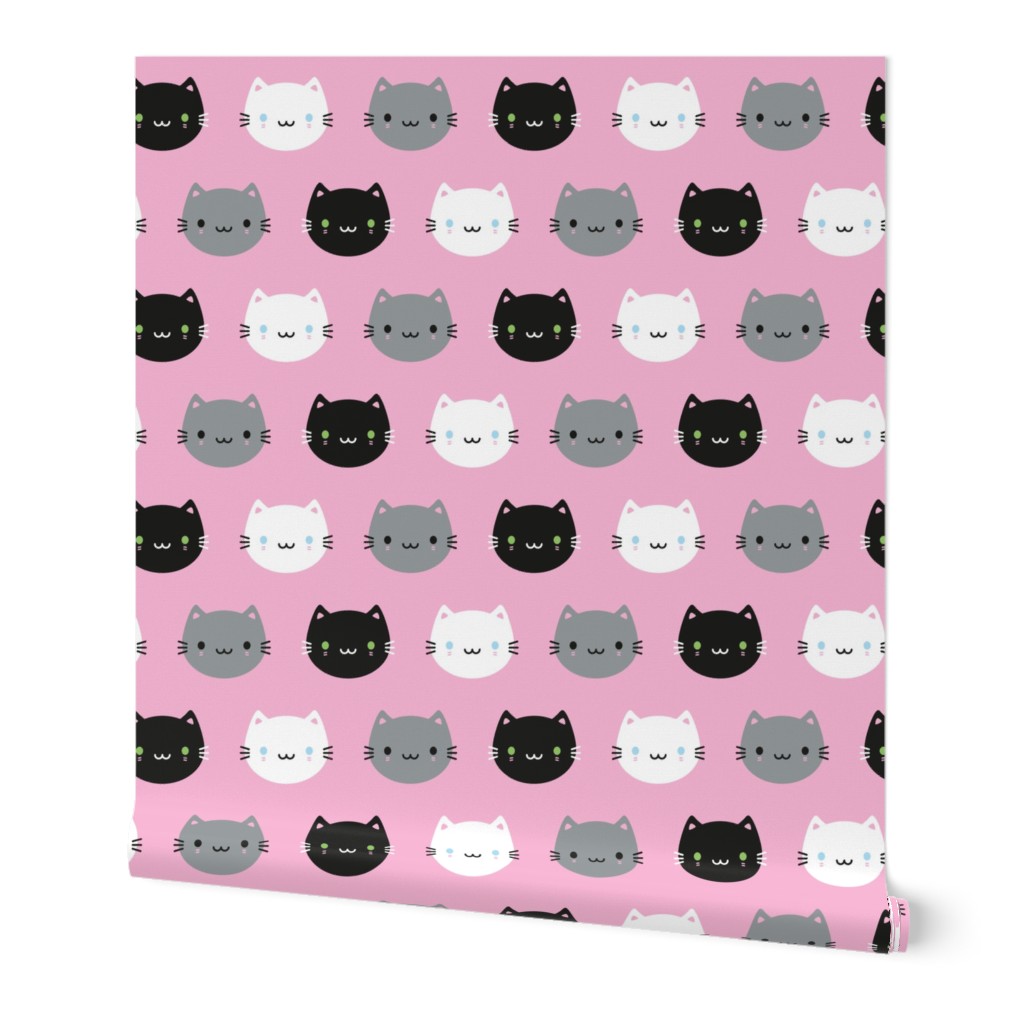 Cute Cats & Kawaii Kittens (Pink)