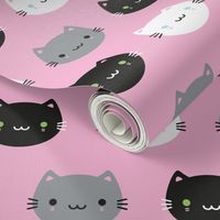 Cute Cats & Kawaii Kittens (Pink)