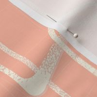 Retro Geometric Shapes in Blush and Cream