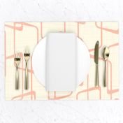 Reverse Blush + Cream Retro Rounded Rectangles