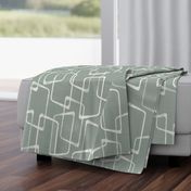 Gray Green Mid Century Modern Pattern