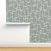 Gray Green Mid Century Modern Pattern