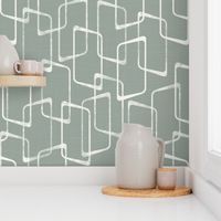 Gray Green Mid Century Modern Pattern