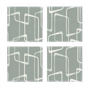 Gray Green Mid Century Modern Pattern