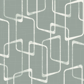 Gray Green Mid Century Modern Pattern