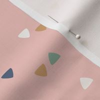 Cute Bohemian Friends - geometric triangles - pink