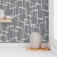 Retro Medium Gray Geometric Pattern