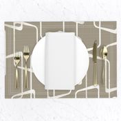 Retro Medium Warm Gray Geometric Pattern