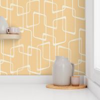 Soft Gold Retro Geometric Pattern