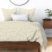 Reverse Soft Gold Retro Geometric Pattern