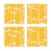 Retro Yellow Geometric Pattern