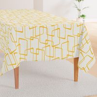 Reverse Retro Yellow Geometric Pattern