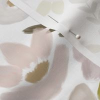 Modern Fall Floral Nudes and Neutrals - White Background 