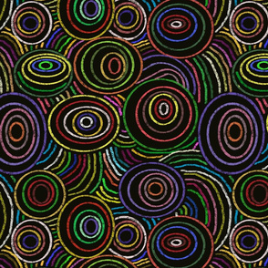 Multicolored rings and circles