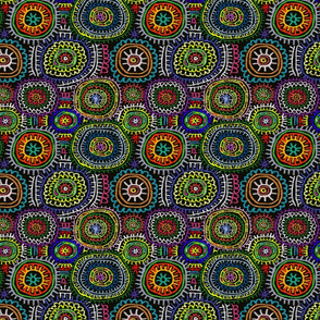 Crocheted Rings Mosaic