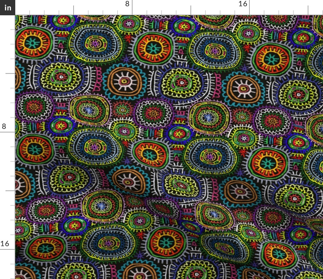 Crocheted Rings Mosaic