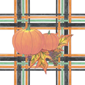 Pumpkins in Plaid