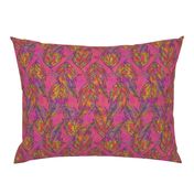 Falling leaves, Fuchsia, Large