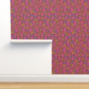 Falling leaves, Fuchsia, Large