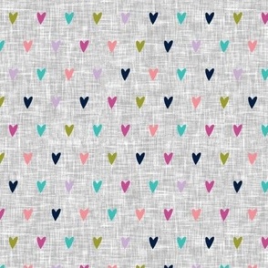 multi hearts || good cheer colorway (light grey) C18BS