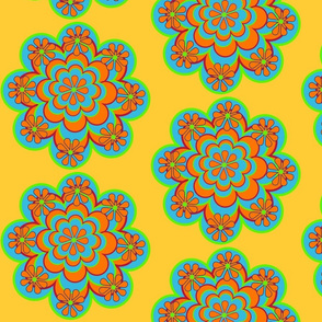 60s Phychedelic Flower Power