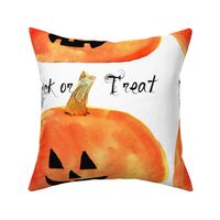 Jack-o-lantern pillow or craft