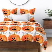 Jack-o-lantern pillow or craft