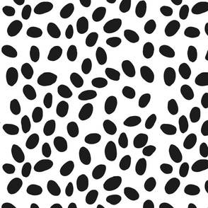 black and white spots