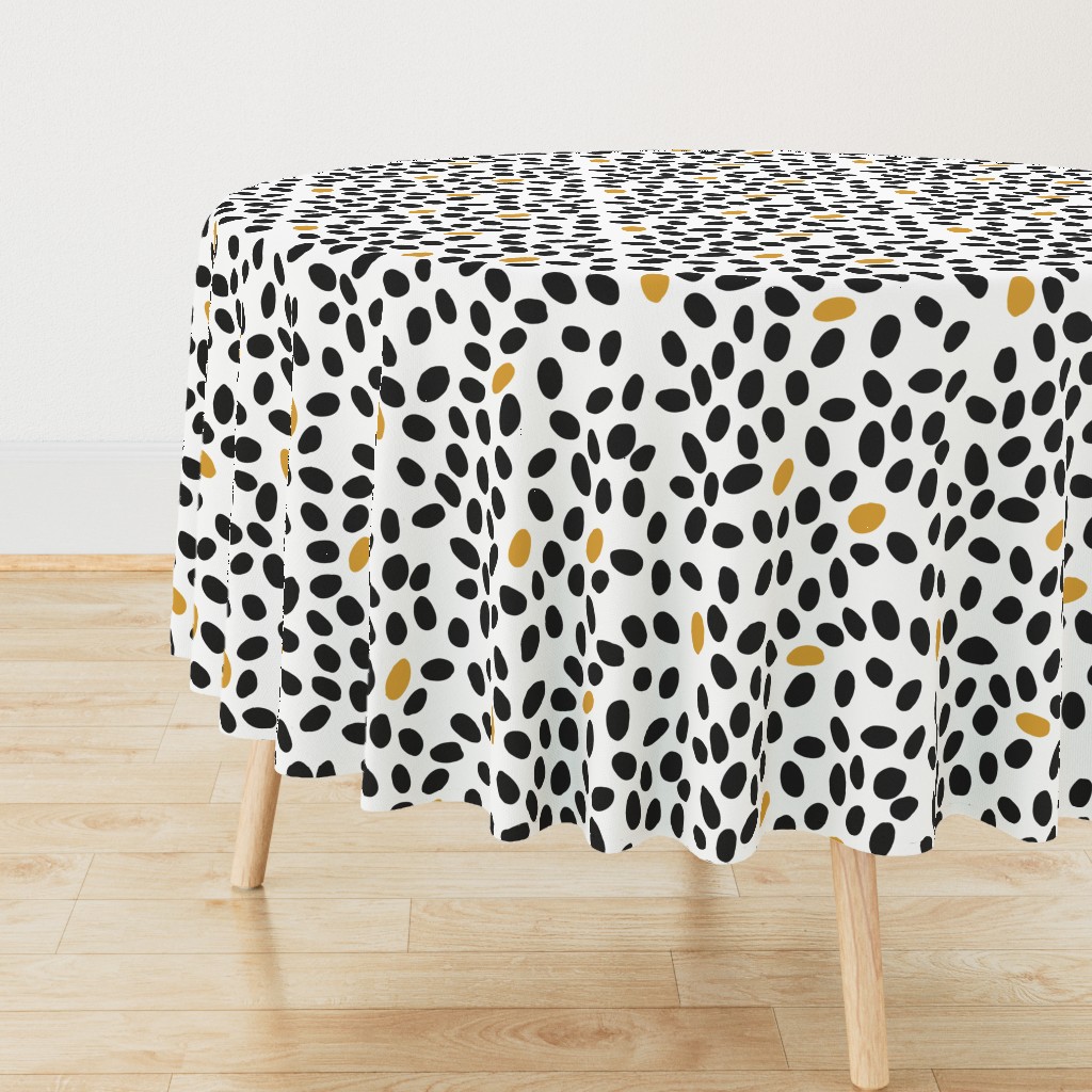 black and mustard spots