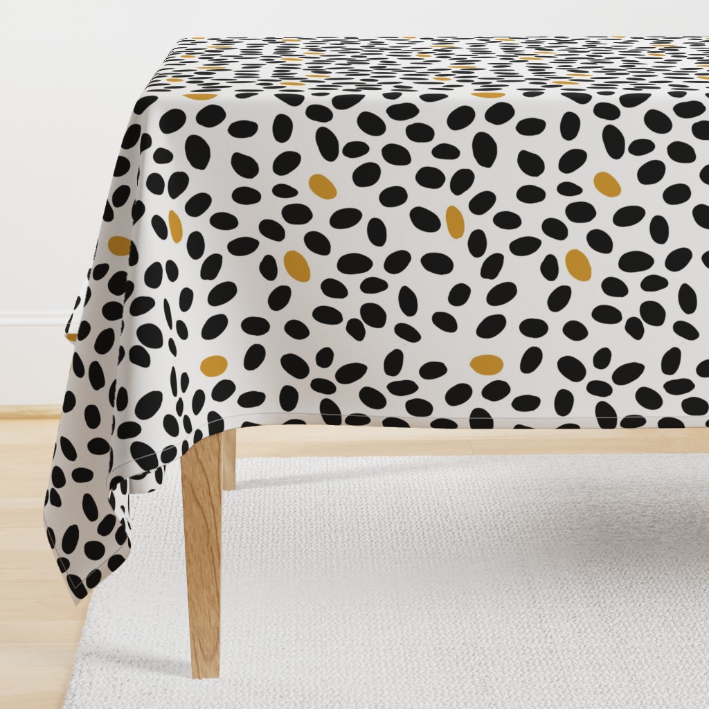 black and mustard spots