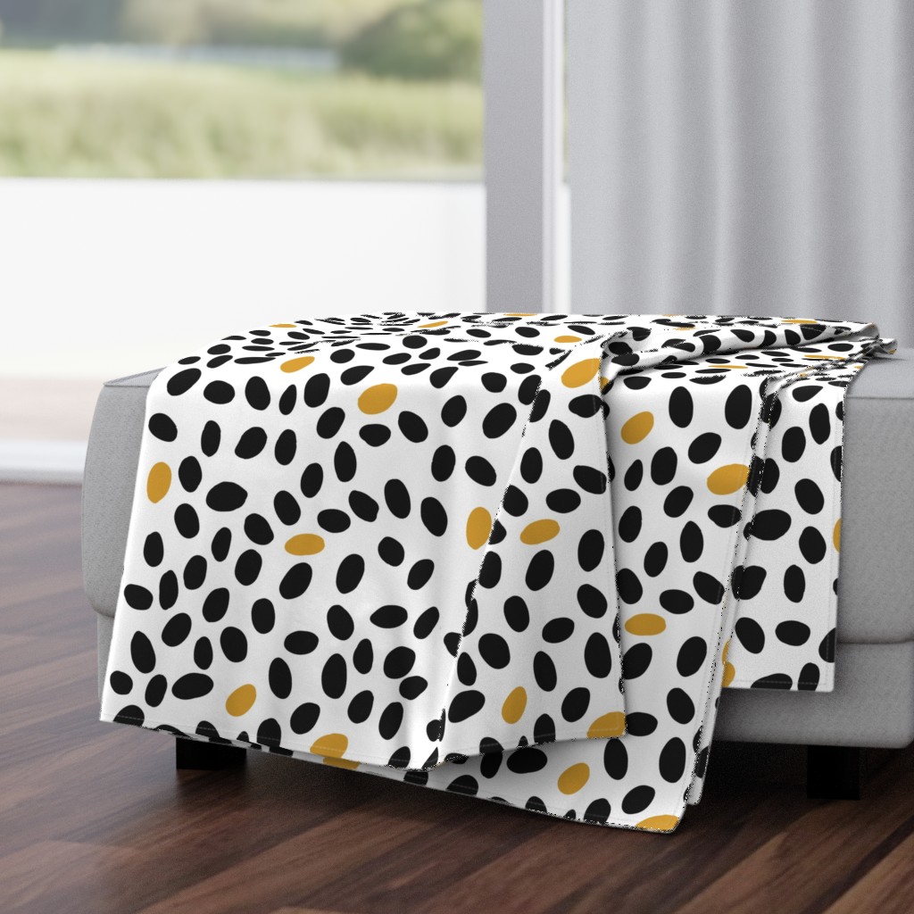 black and mustard spots