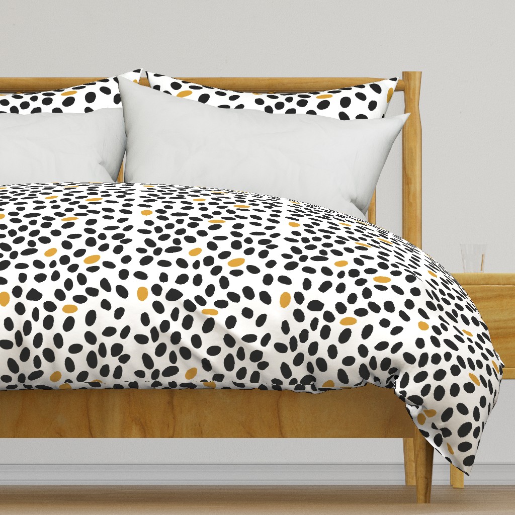 black and mustard spots