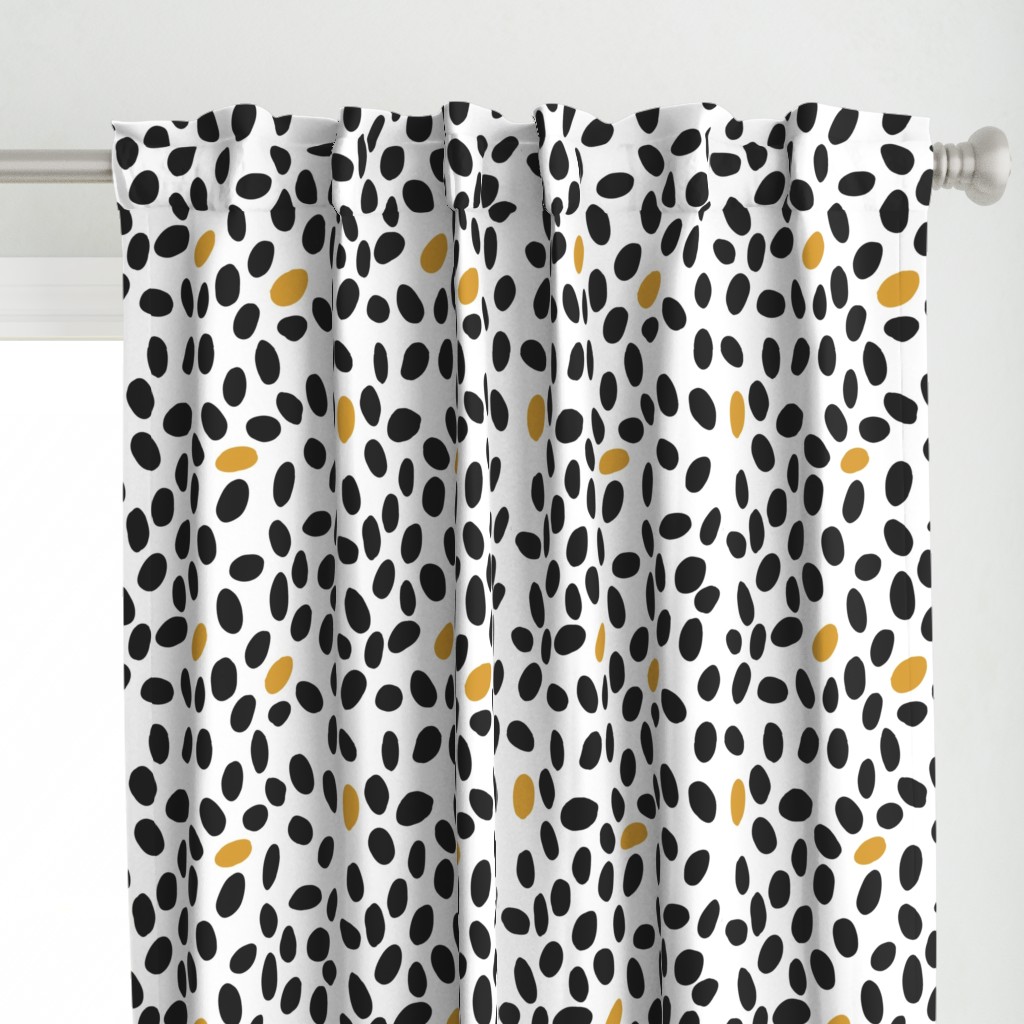 black and mustard spots