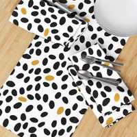 black and mustard spots