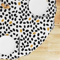 black and mustard spots