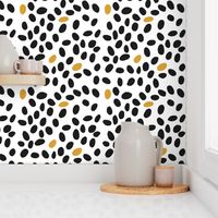 black and mustard spots